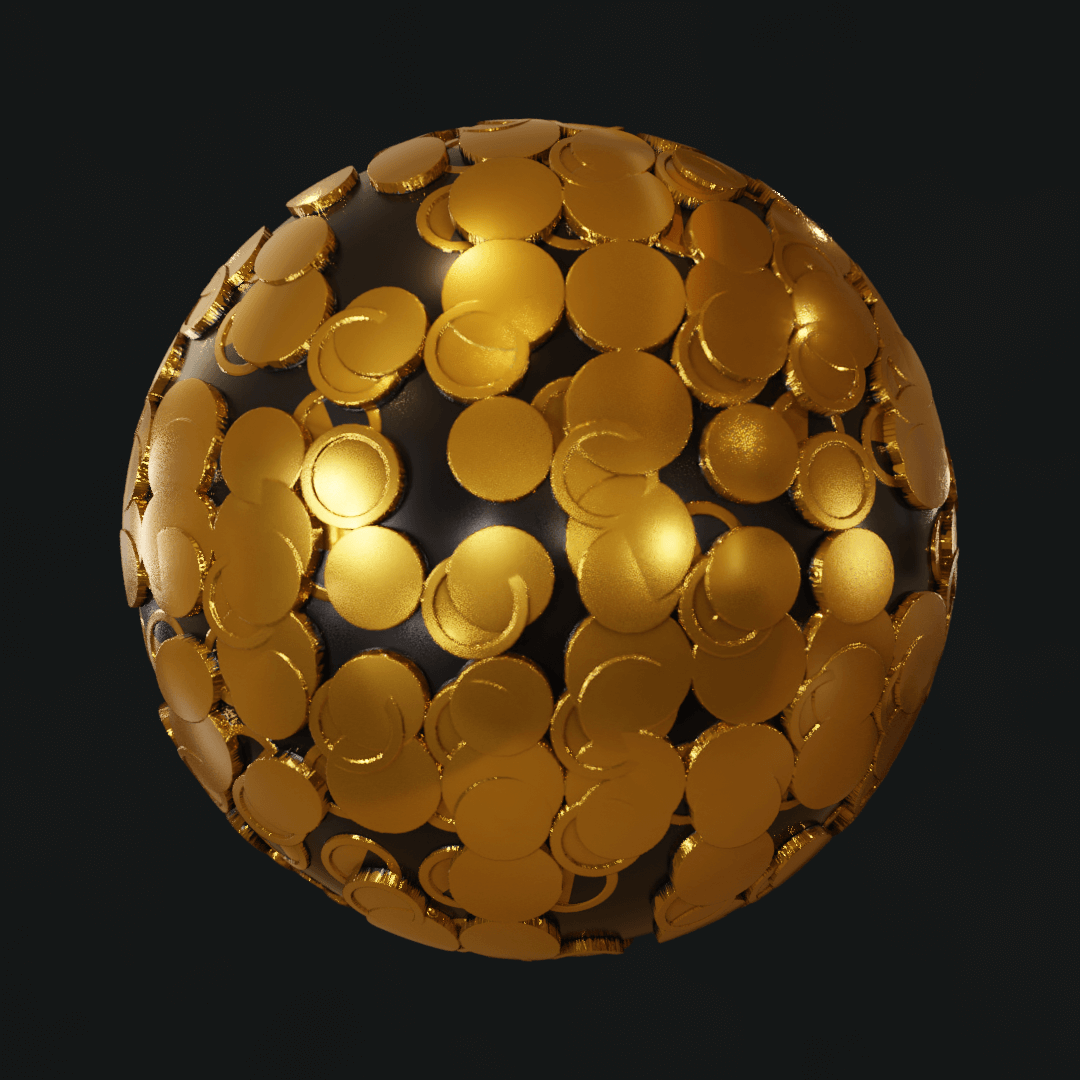 Golden coins